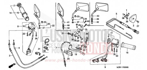 INTERRUTTORE/CAVO (1) VT600CV di 1997